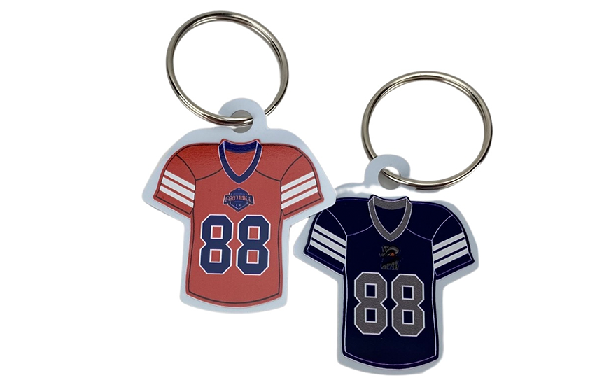 Hand Crafted Wmc059 Nfl Football Key Rings by Bluehorn Custom Leather & TX  Custom Crafts