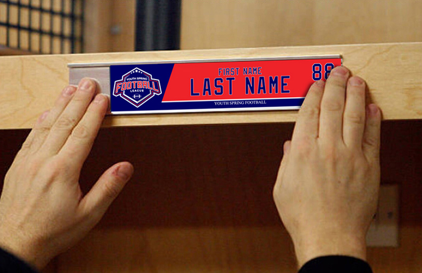 Locker Name Plates Football Bandits